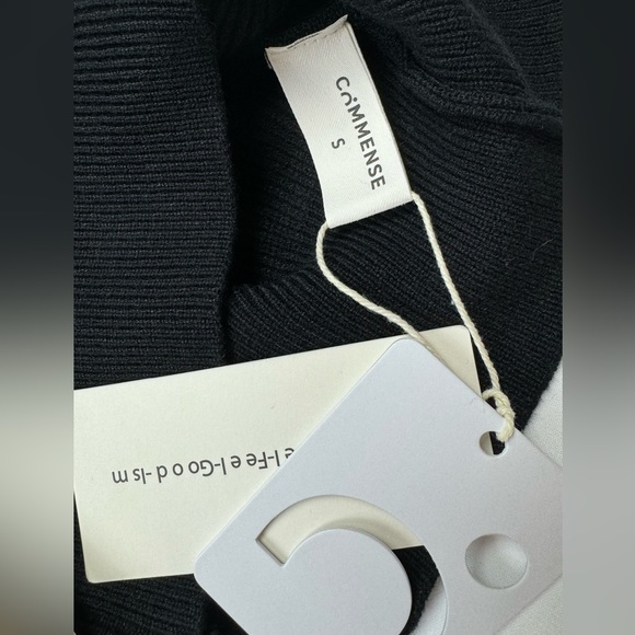 NWT Commense Sleeveless Knit Sweater Vest Black Size Small - Picture 4 of 4